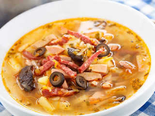 Рецепт селянки на блине