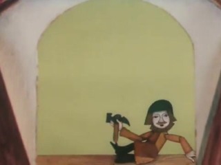 Площадь картонных часов