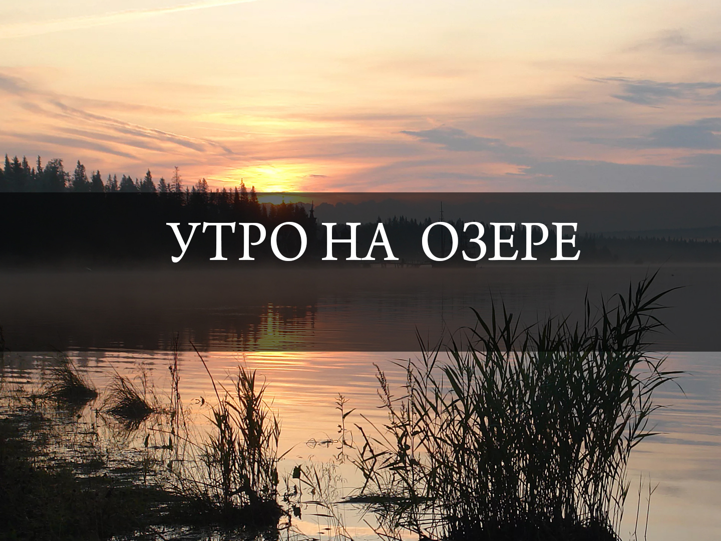 Утро на озере