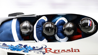 Бобслей и скелетон. Кубок мира. Бобслей. Четвёрки. 1-я попытка. Трансляция из Австрии