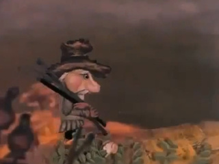 Дед и журавль