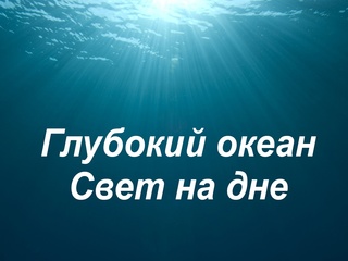 Глубокий океан. Свет на дне