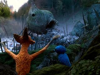 Лис и птенец