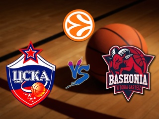 Баскетбол. Евролига. Сезон 2018/19. Мужчины. 1/4 финала. ЦСКА (Россия) - "Баскония" (Испания). 1-й матч