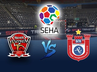 Гандбол. SEHA-Газпром Лига. Мужчины. "Финал 4-х". 1/2 финала. "Веспрем" (Венгрия) - "Мешков Брест" (Белоруссия)
