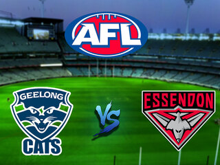 Австралийский футбол. AFL. Премьер-лига 2020. 16 тур. Джилонг Кэтс - Эссендон Бомберс