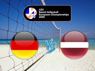 Пляжный волейбол. Чемпионат Европы. Мужчины. Германия - Латвия. Трансляция из Латвии