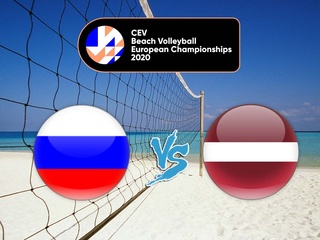 Пляжный волейбол. Чемпионат Европы. Мужчины. Россия - Латвия. Трансляция из Латвии