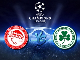 Футбол. Лига чемпионов. Раунд плей-офф. "Олимпиакос" (Греция) - "Омония" (Кипр). 1-й матч