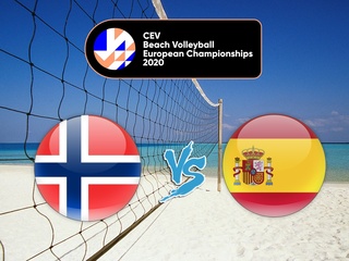 Пляжный волейбол. Чемпионат Европы. Мужчины. 1/4 финала. Норвегия - Испания. Трансляция из Латвии