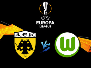 Лига Европы. Раунд плей-офф. АЕК (Греция) -  Вольфсбург  (Германия)