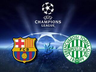 Футбол. Лига чемпионов. "Барселона" (Испания) - "Ференцварош" (Венгрия)