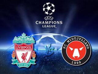 Лига чемпионов. "Ливерпуль" (Англия) - "Мидтьюлланд" (Дания)