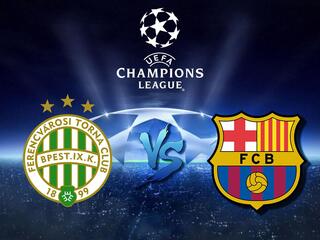 Футбол. Лига чемпионов. "Ференцварош" (Венгрия) - "Барселона" (Испания)