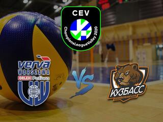 Волейбол. Лига чемпионов 2020/2021. Мужчины. "Верва Варшава" (Польша) - "Кузбасс" (Кемерово, Россия)
