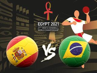 Гандбол. Чемпионат мира. Мужчины. Испания - Бразилия. Трансляция из Египта