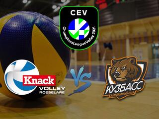 Волейбол. Лига чемпионов 2020/2021. Мужчины. "Кнак" (Руселаре, Бельгия) - "Кузбасс" (Кемерово, Россия)