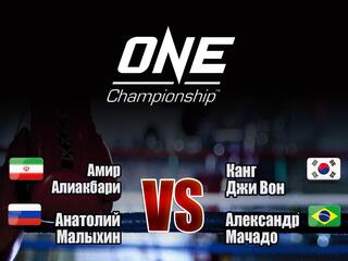 Смешанные единоборства. One FC. Амир Алиакбари против Канга Джи Вона. Анатолий Малыхин против Александре Мачадо. Трансляция из Сингапура