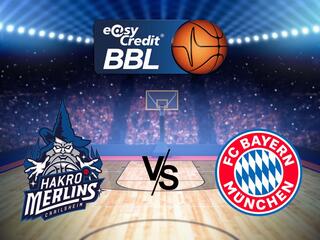 Баскетбол. Бундеслига. "ХАКРО Мерлинс Крайльсхейм" - "Бавария" (Мюнхен)
