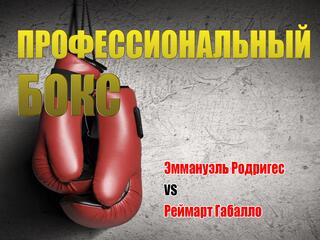 Профессиональный бокс. Эммануэль Родригес против Реймарта Габалло. Бой за титул чемпиона мира по версии WBC. Трансляция из США