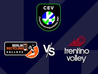 Волейбол. Лига чемпионов 20/21. Мужчины. Четвертьфинал. Берлин (Германия) - Трентино (Италия)