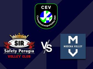 Волейбол. Лига чемпионов 20/21. Мужчины. Четвертьфинал. Сир Сафети Перуджа (Италия) - Модена (Италия)