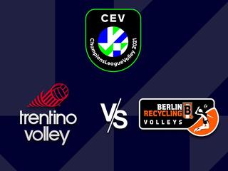 Волейбол. Лига чемпионов 20/21. Мужчины. Четвертьфинал. Трентино (Италия) - Берлин (Германия)