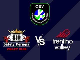 Волейбол. Лига чемпионов 20/21. Мужчины. Полуфинал. Сир Сафети Перуджа (Италия) - Трентино (Италия)