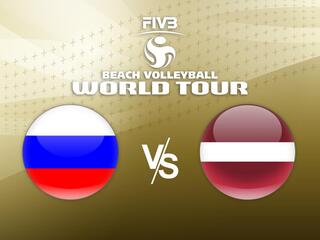 Пляжный волейбол. Этап Мирового тура FIVB. Матч за 3-е место. Женщины. Россия - Латвия