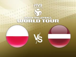 Пляжный волейбол. Этап Мирового тура FIVB 2021. Четвертьфинал. Мужчины. Польша - Латвия