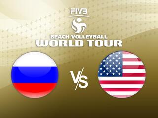 Пляжный волейбол. Этап Мирового тура FIVB 2021. Четвертьфинал. Мужчины. Россия - США