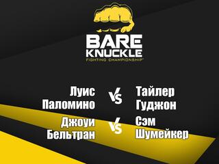Бокс. Bare Knuckle FC. Луис Паломино против Тайлера Гуджона. Джоуи Бельтран против Сэма Шумейкера