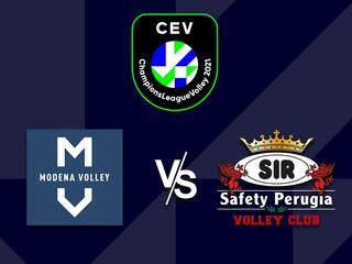 Волейбол. Лига чемпионов 20/21. Мужчины. Модена (Италия) - Сир Сафети Перуджа (Италия)
