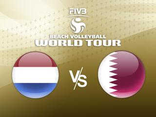 Пляжный волейбол. Мировой тур. Полуфинал. Мужчины. Нидерланды - Катар