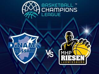 Баскетбол. Лига чемпионов 21/22. Динамо Сассари (Италия) - Людвигсбург (Германия)