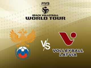 Пляжный волейбол. Этап Мирового тура 2021. Матч за 3-е место. Женщины. Россия - Латвия