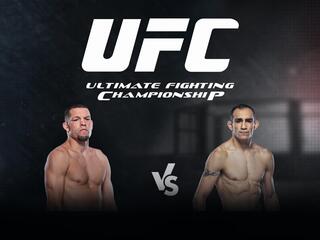Смешанные единоборства. UFC. Нейт Диаз против Тони Фергюсона. Трансляция из США