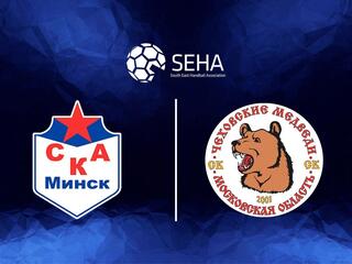 Гандбол. SEHA-Газпром Лига. "СКА Минск" (Белоруссия) - "Чеховские медведи" (Россия)