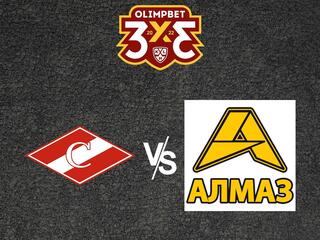 Хоккей. OLIMPBET Чемпионат МХЛ. МХК "Спартак" (Москва) - "Алмаз" (Череповец)