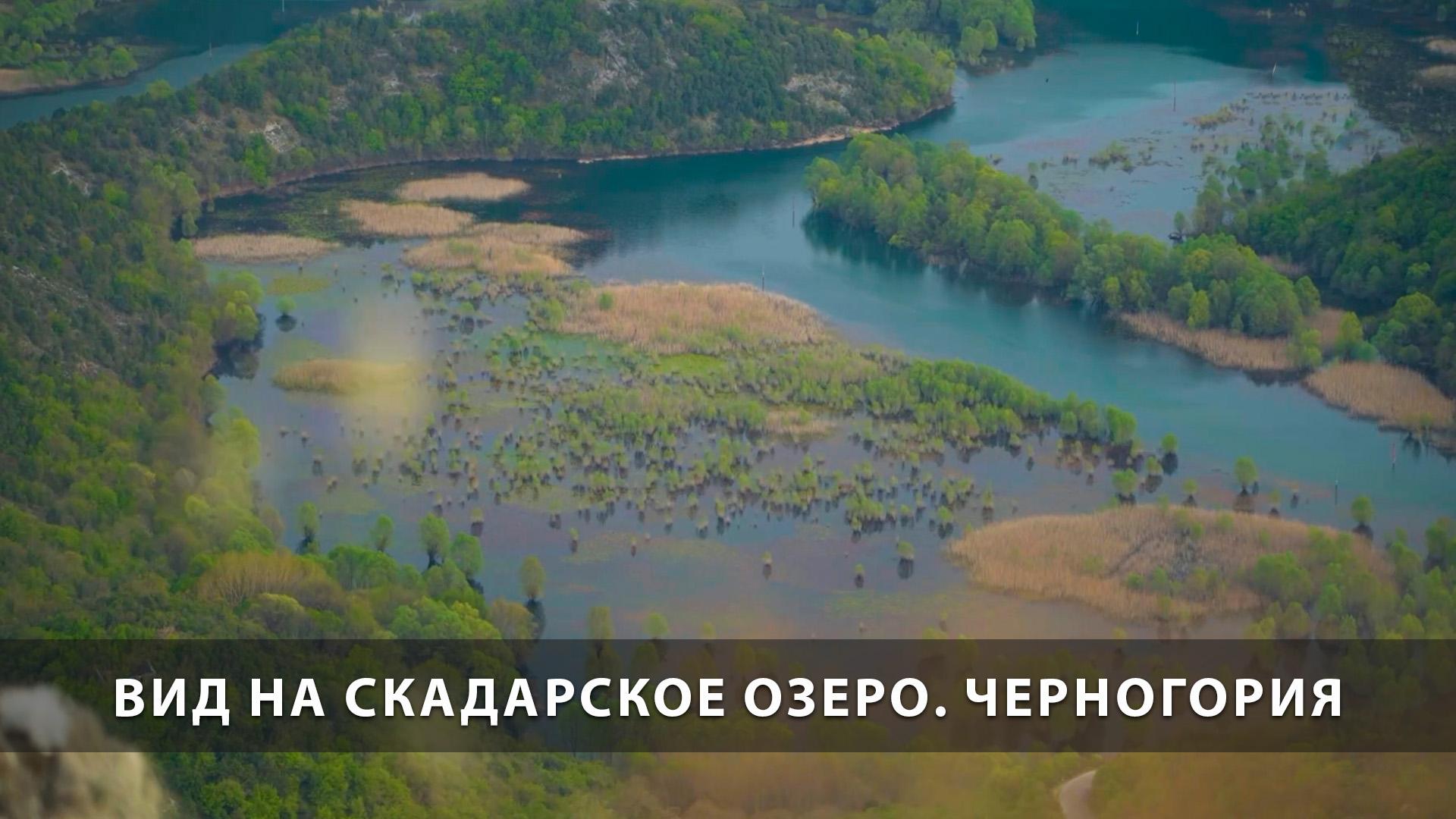 Вид на Скадарское озеро. Черногория