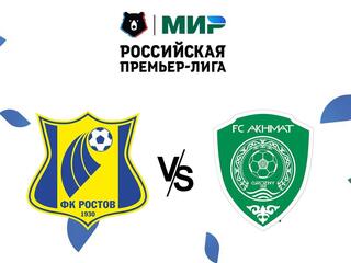 Футбол. МИР Российская Премьер-Лига. "Ростов" (Ростов-на-Дону) - "Ахмат" (Грозный)