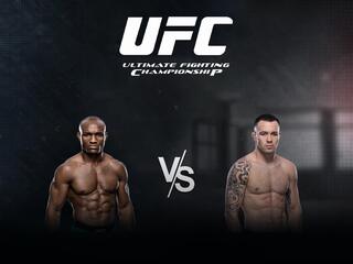 Смешанные единоборства. UFC. Камару Усман против Колби Ковингтона. Трансляция из США
