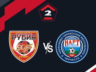 Футбол. 2 Лига Б. Рубин Ялта - Нарт (Черкесск). 14-й тур
