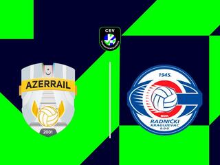 Волейбол. Лига Чемпионов. Мужчины. Квалификация. Азеррейл (Азербайджан) - Раднички (Сербия)