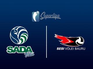 Волейбол. Бразилия. Мужчины. Суперлига. Регулярный сезон 2025/26. 2 тур. Сада Крузейро - Сези Бауру