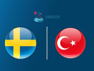 Настольный теннис Командный чемпионат Европы 2025. Задар (Хорватия). День 1. Групповой этап. Мужчины: Швеция - Турция