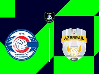 Волейбол. Лига Чемпионов. Мужчины. Квалификация. Раднички (Сербия) - Азеррейл (Азербайджан)