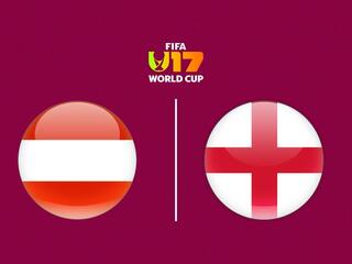 Чемпионат мира среди юношей (U-17). 1/8 финала. Австрия - Англия. Трансляция из Катара