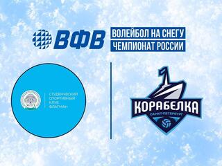 Волейбол на снегу. Этап Чемпионата России 2026. Новый Уренгой. Женщины. Матч за 3-е место. Флагман (Москва) - Корабелка (Санкт-Петербург)