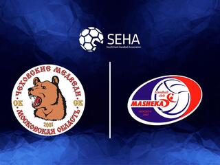 Гандбол. SEHA Газпром Лига. Чеховские Медведи - Машека